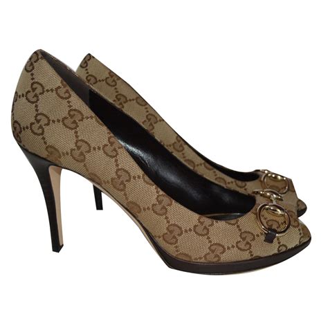 brown gucci heels|gucci heels nordstrom.